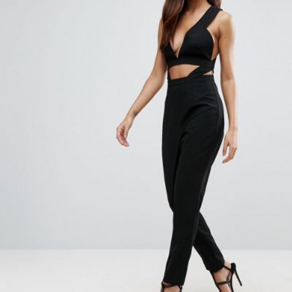 ASOS Structured Cut Out Jumpsuit